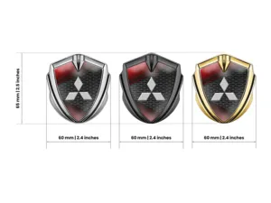 Mitsubishi Emblema Abovedado Insignia Atlético Esquema Superior